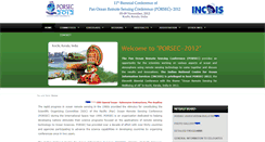 Desktop Screenshot of porsec2012.incois.gov.in