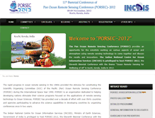 Tablet Screenshot of porsec2012.incois.gov.in